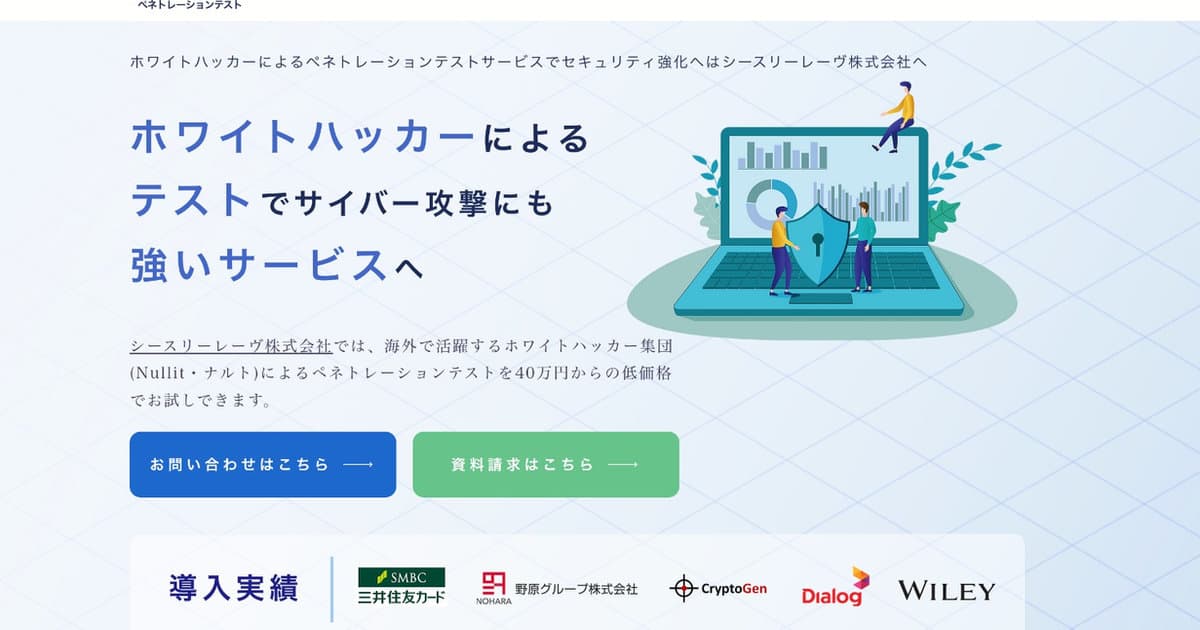 ホワイトハッカーがあなたのITサービスを格安で情報漏洩リスク診断！