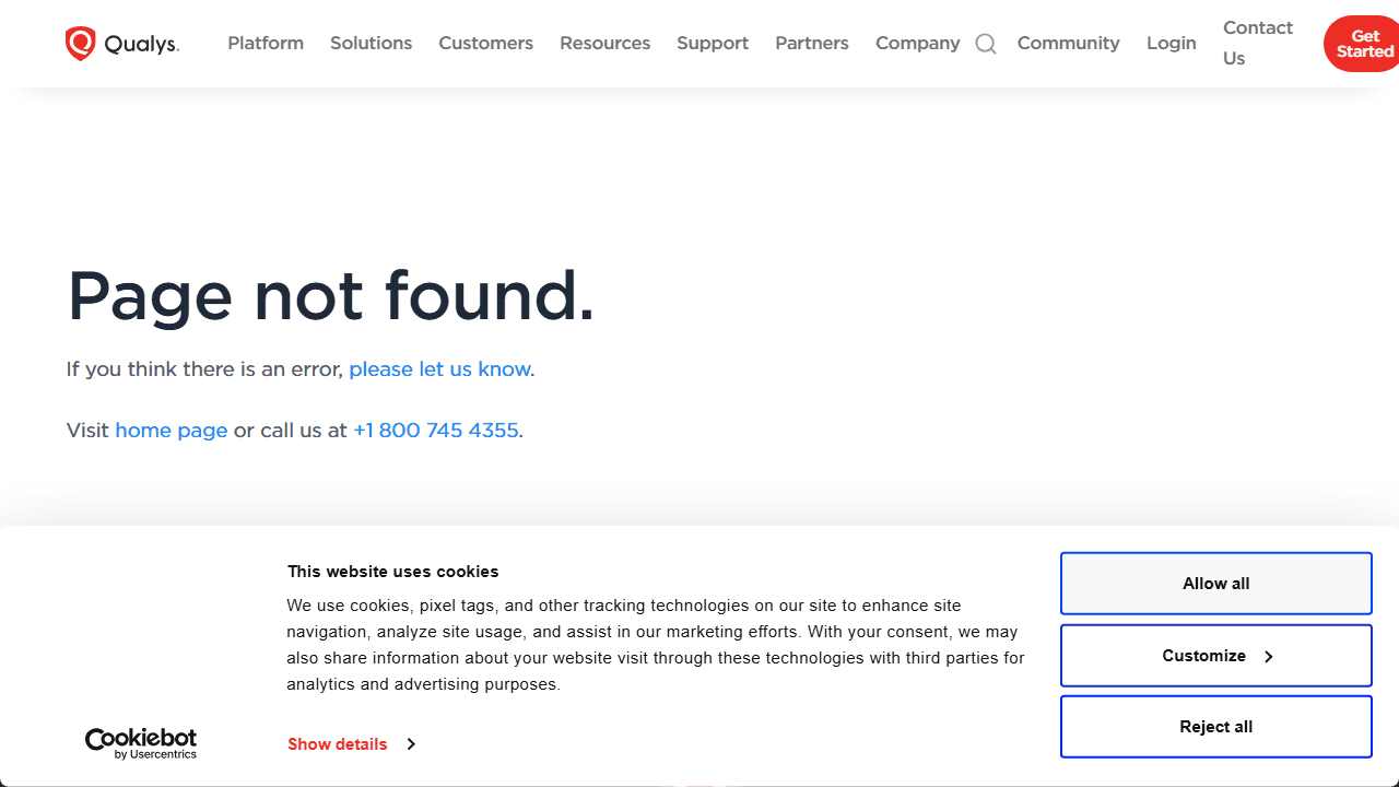 Qualys Cloud Platform公式サイト