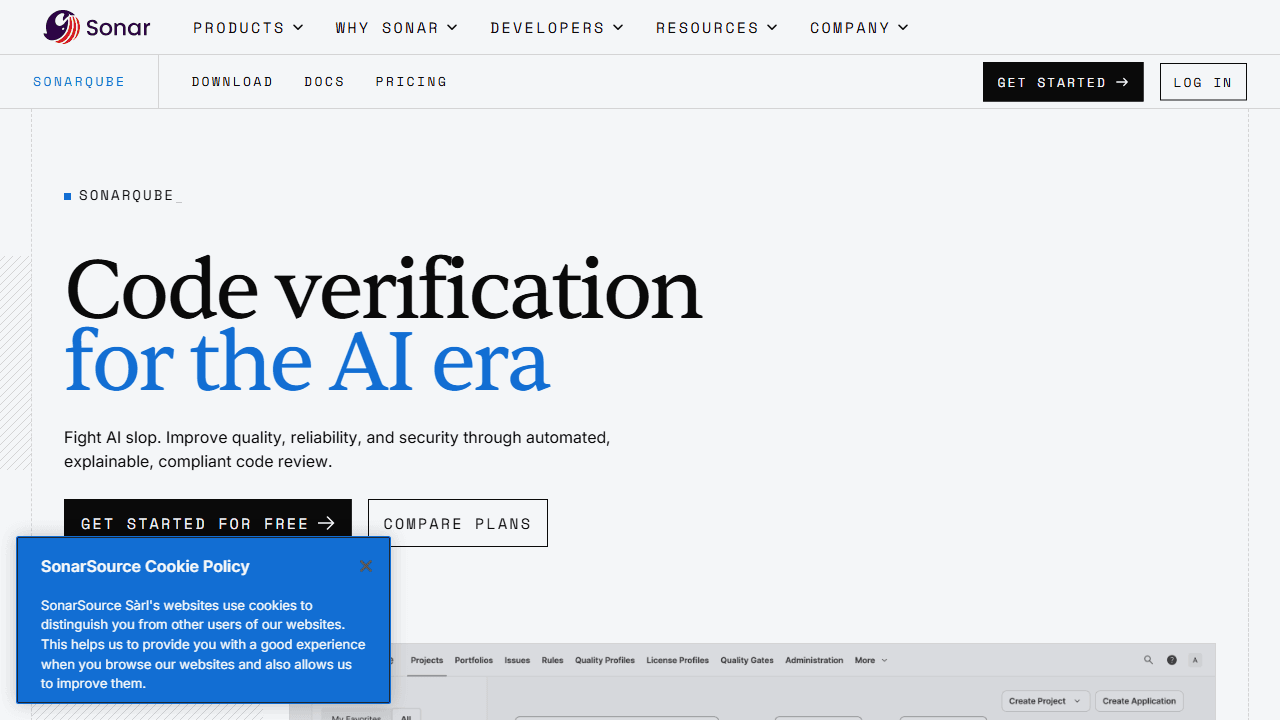 SonarQube公式サイト