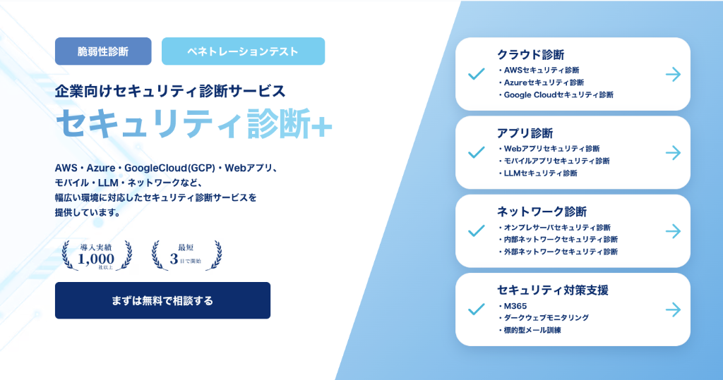 AWSセキュリティ診断なら「セキュリティ診断PLUS」